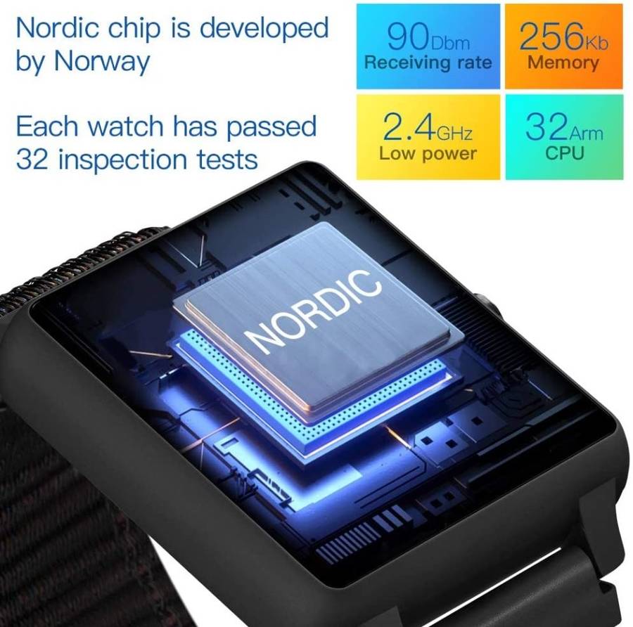 Retail: R2499.00 WEIDE Men's Smart Watch Black Silicone NORDIC, HEARTRATE NEW official SA
