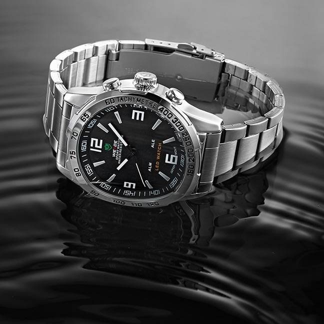 WEIDE Men's LED Alarm Silver Edition Watch BRAND NEW official SA store