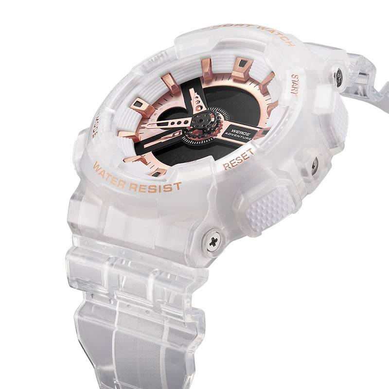 WEIDE Men's Bullseye Snow Translucent Shock Proof Watch BRAND NEW official SA store