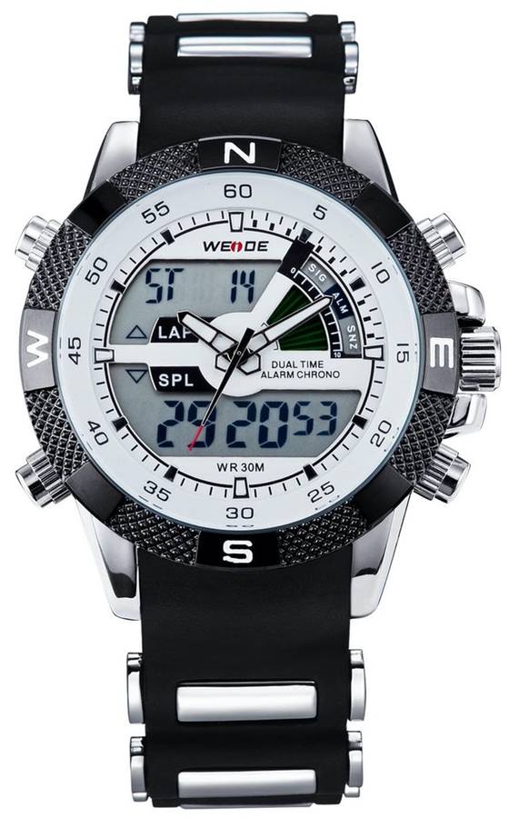 WEIDE Men's Rainmaker Sport Steel Infused White Dial Watch BRAND NEW official SA store