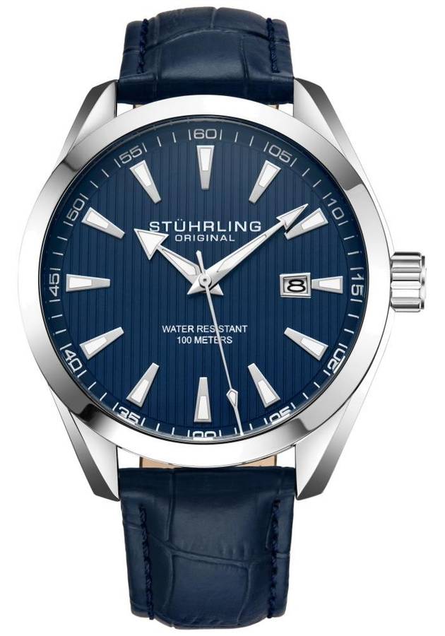 Retail: R8,699.00 STUHRLING ORIGINAL® Men's Forte Grande Date 42mm Watch BRAND NEW