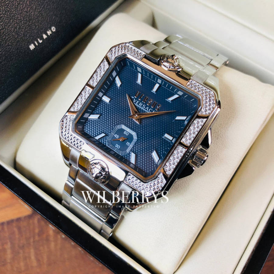 **Retail: R9000.00*** VERSACE Men`s Versus Enigma Steel Parisan Watch BRAND NEW IN BOX