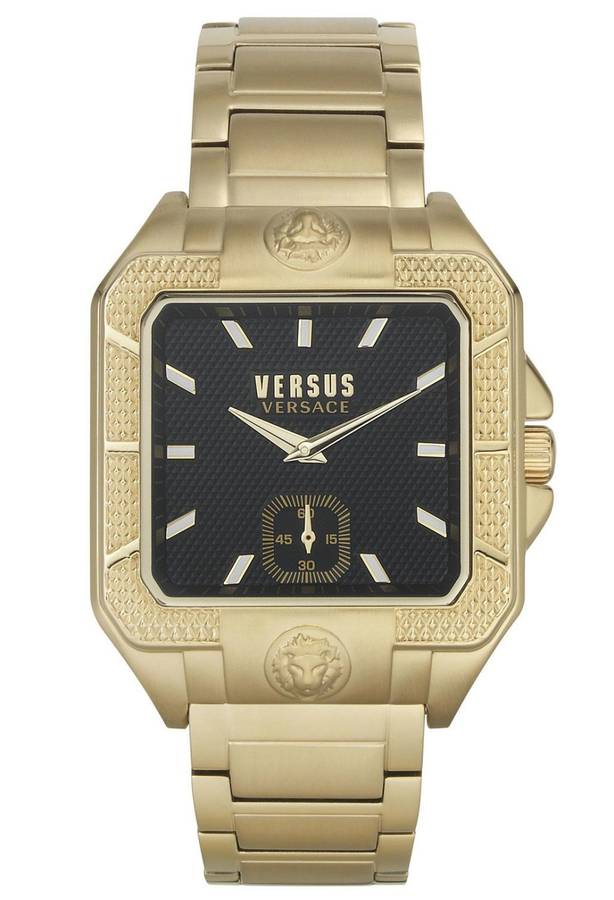 last 1* Retail: R9000.00* VERSACE Men's Versus Enigma Steel FULL GOLD pl. Parisan Watch NEW IN BOX