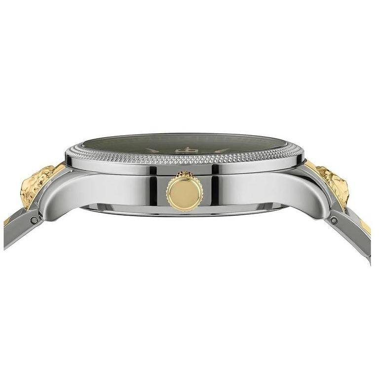 **Retail: R9,000.00** VERSACE Men's Reserve Two Tone EMERALD GREEN Versus Watch NEW IN BOX