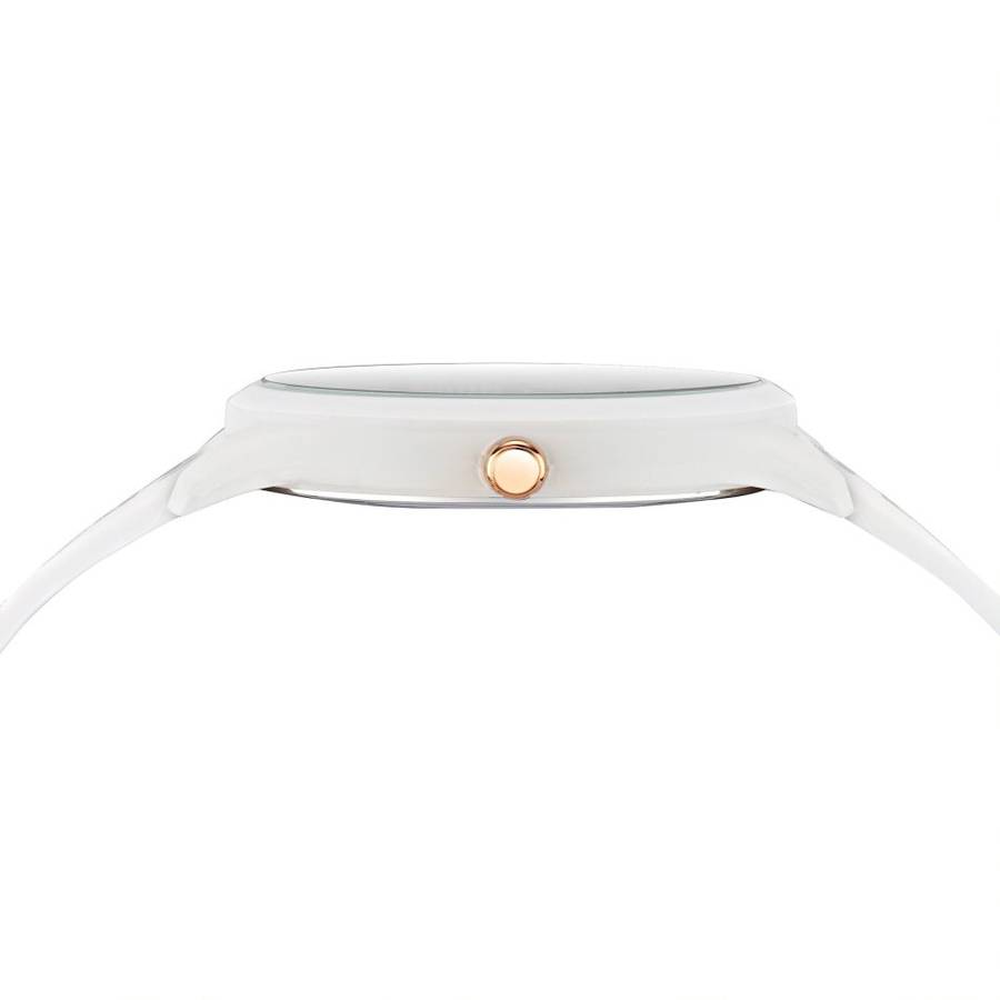 **Retail: R7000.00*** VERSACE Men's EXODUS Sporty Snow White Silicone Strap Watch NEW IN BOX