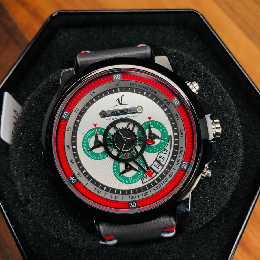 WEIDE Men's Europa Chronograph Nylon Earth Watch BRAND NEW official SA store