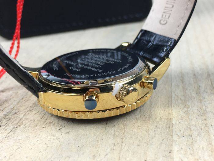 Retail: R10,000.00 Krug-Baumen Men's Air Traveller 42mm Diamond Watch  NEW IN BOX