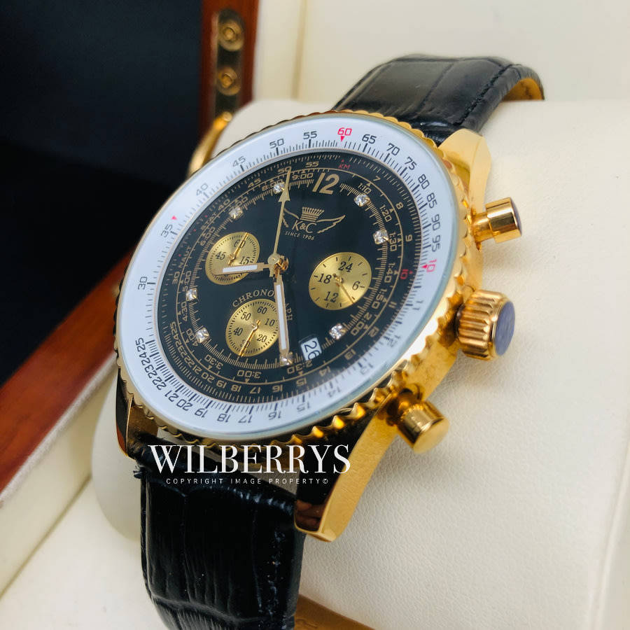 Only 150pcs Ever Made: KOTTE & CO. Germany Men's Diamond Encrusted Flight Watch BRAND NEW