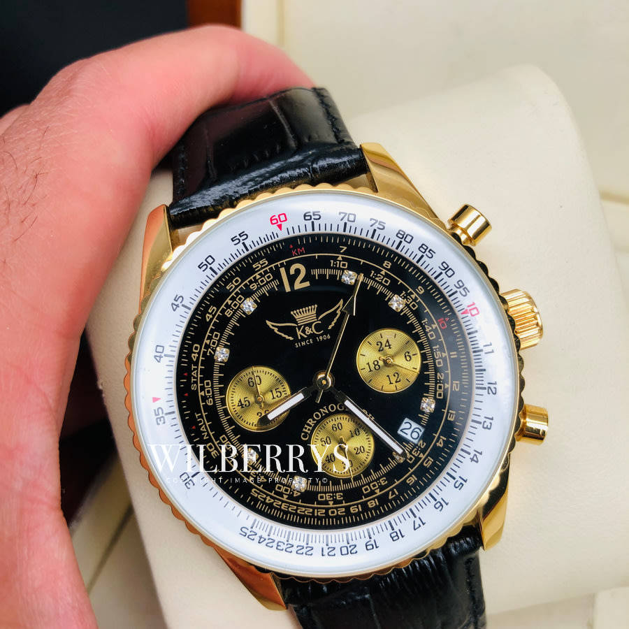 Only 150pcs Ever Made: KOTTE & CO. Germany Men's Diamond Encrusted Flight Watch BRAND NEW
