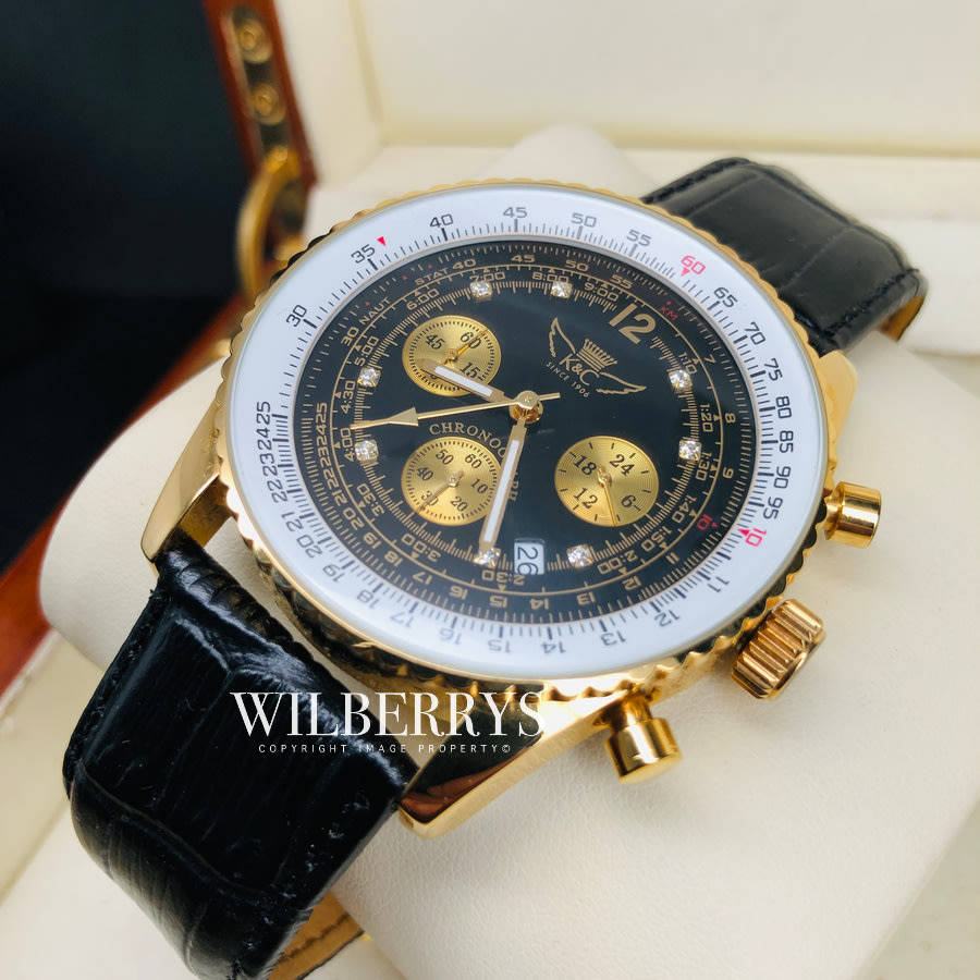 Only 150pcs Ever Made: KOTTE & CO. Germany Men's Diamond Encrusted Flight Watch BRAND NEW