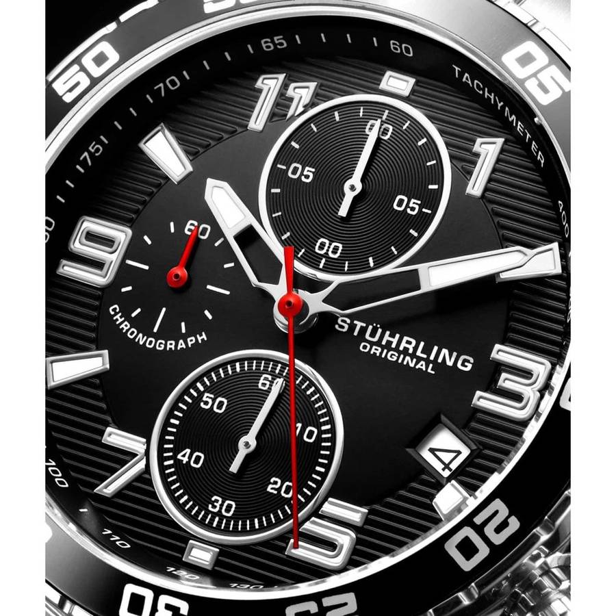 Retail: R7,999.00 STUHRLING ORIGINAL® Men's CONCORDE 40MM Chrono Watch BRAND NEW