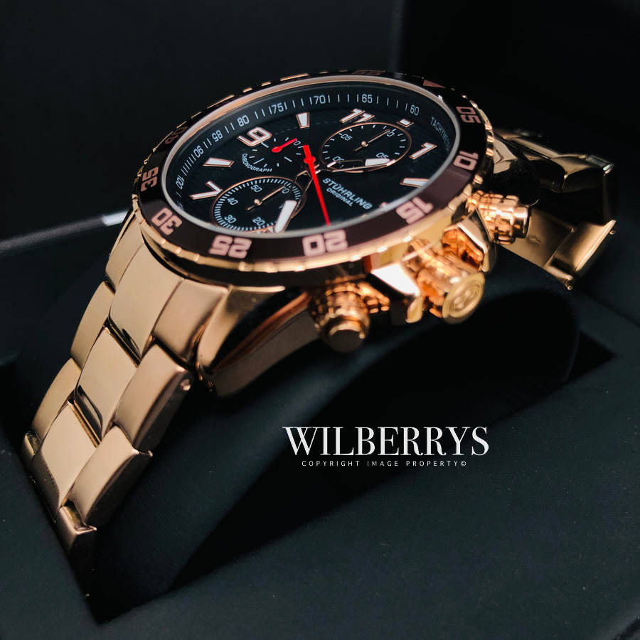 Retail: R7,999.00 STUHRLING ORIGINAL® Men's CONCORDE 40MM Chrono Watch BRAND NEW