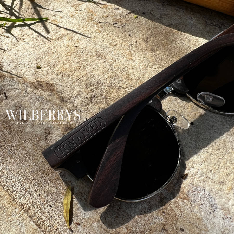 ***R3,999.00 @ retail**** TOM & FRED London MAVERICK Ebony Metal & Wood Sunglasses **Brand new**