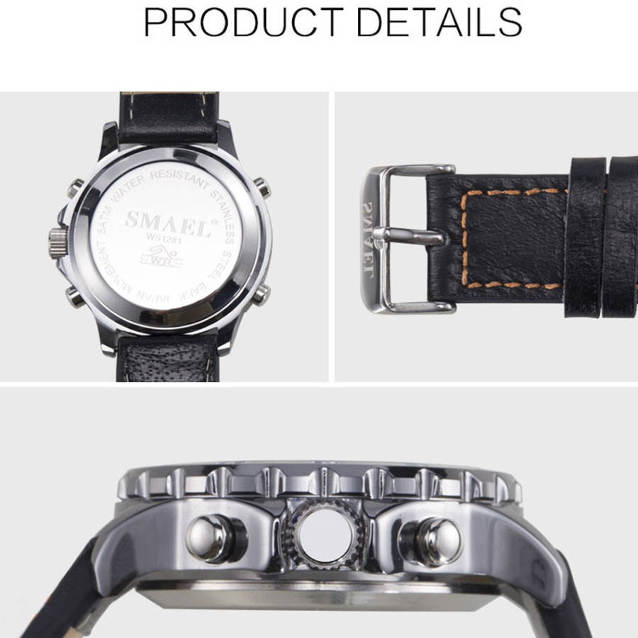 SMAEL Adventure Dual Timer ANADIGI Chrono Watch **BRAND NEW**