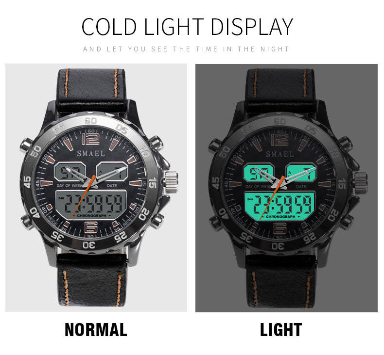SMAEL Adventure Dual Timer ANADIGI Chrono Watch **BRAND NEW**