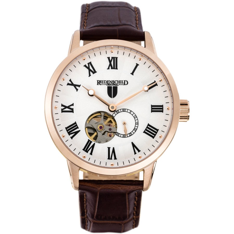 Retail: R7,999.00 EICHMULLER GERMANY Men's Automatic Reich POWER RESERVE Rose Gold Brown NEW IN BOX