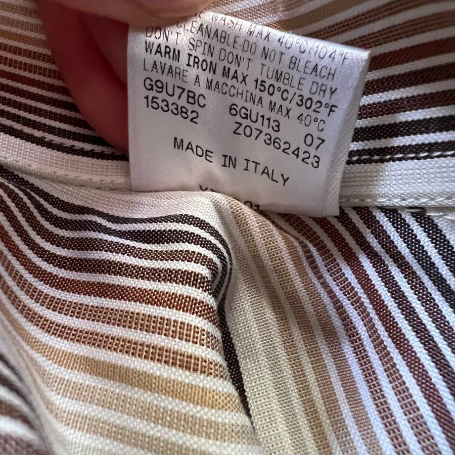 Retail: R6,900.00 GUCCI Striped Genuine Italy Long Sleeve Shirt  - GENUINE NEW without tags MADE IN