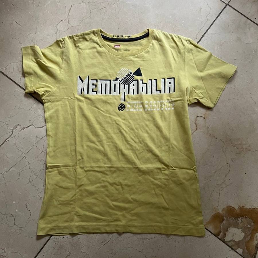 DIESEL Memorabilia Limited Greenish T-Shirt Size S  - 100% GENUINE NEW without tags