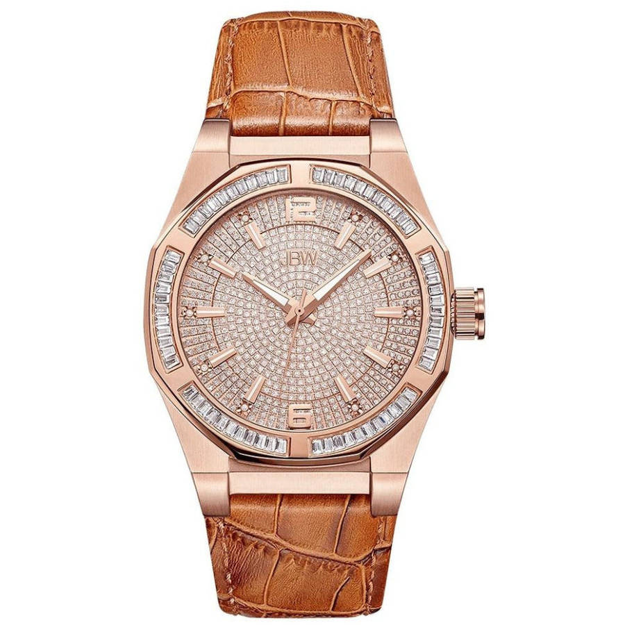 Retail: R10,999.00 JBW Men's APOLLO GENUINE DIAMOND / 44mm 18k rose gold PL. Watch BRAND NEW