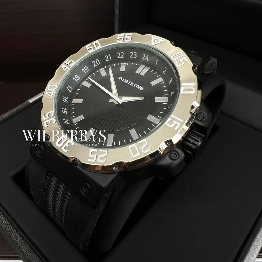 INFANTRY MILITARY CO. Stealth 46mm SILICONE HAWK Watch Brand new BOXED, FULLY LOADED!