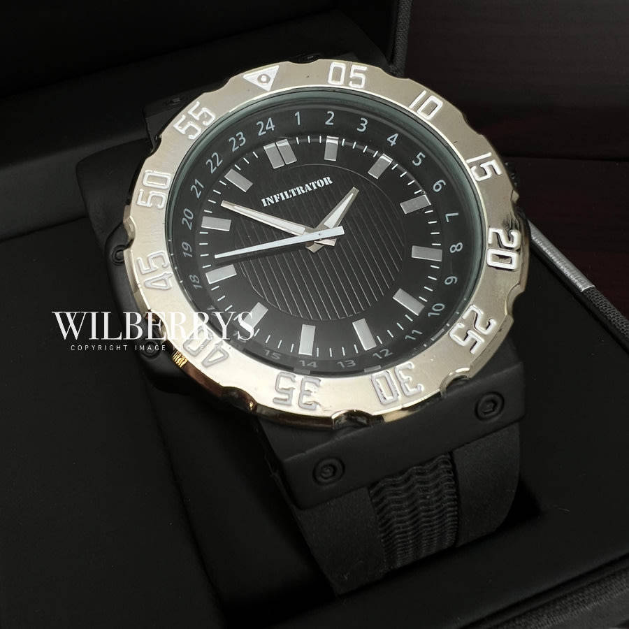 INFANTRY MILITARY CO. Stealth 46mm SILICONE HAWK Watch Brand new BOXED, FULLY LOADED!