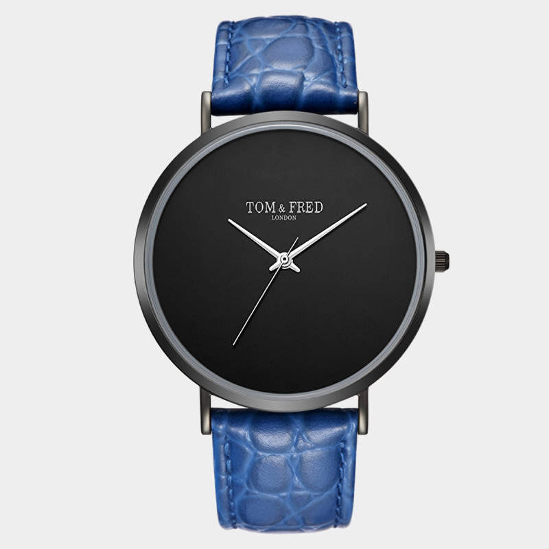 Retail: R2,999.99 TOM & FRED London® Men's Peake Black Slate Leather Watch 1/500 Worldwide