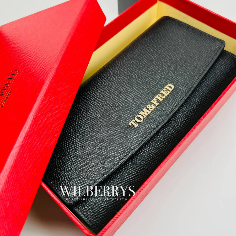 Retail: R3299.00 Tom & Fred London® Biscay Genuine Leather Continental Twill Purse