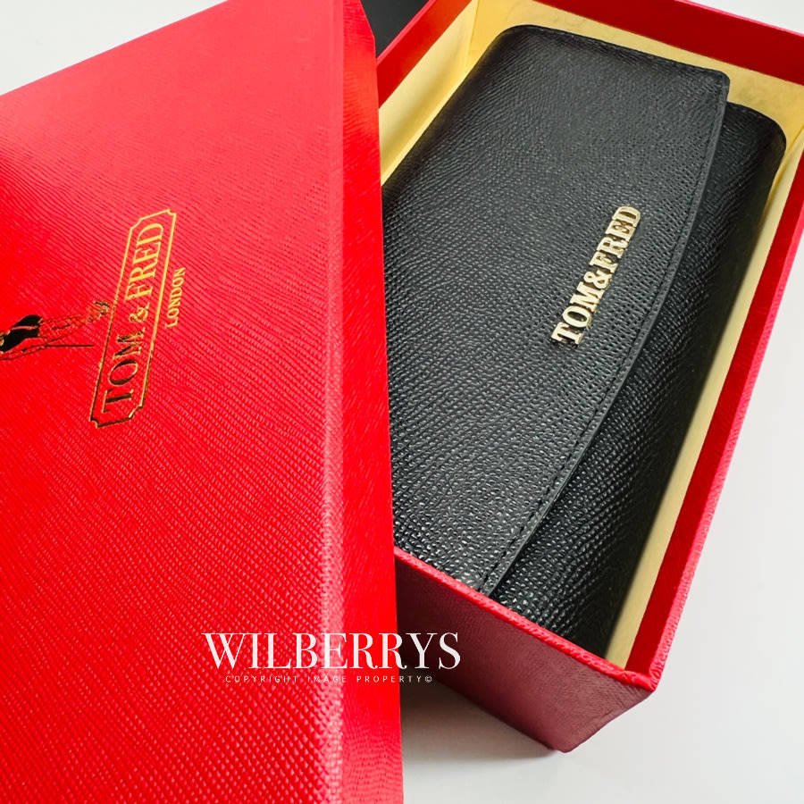 Retail: R3299.00 Tom & Fred London® Biscay Genuine Leather Continental Twill Purse