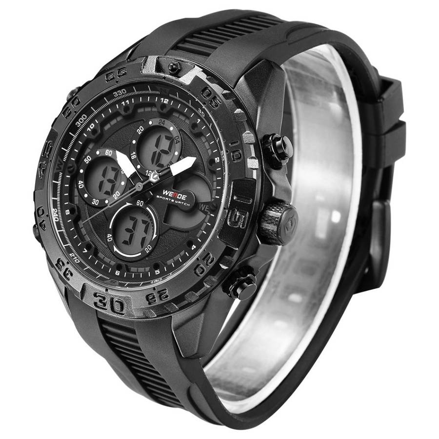 WEIDE Men's Andromeda Silicone Black/Red + ALARM Watch BRAND NEW official SA store