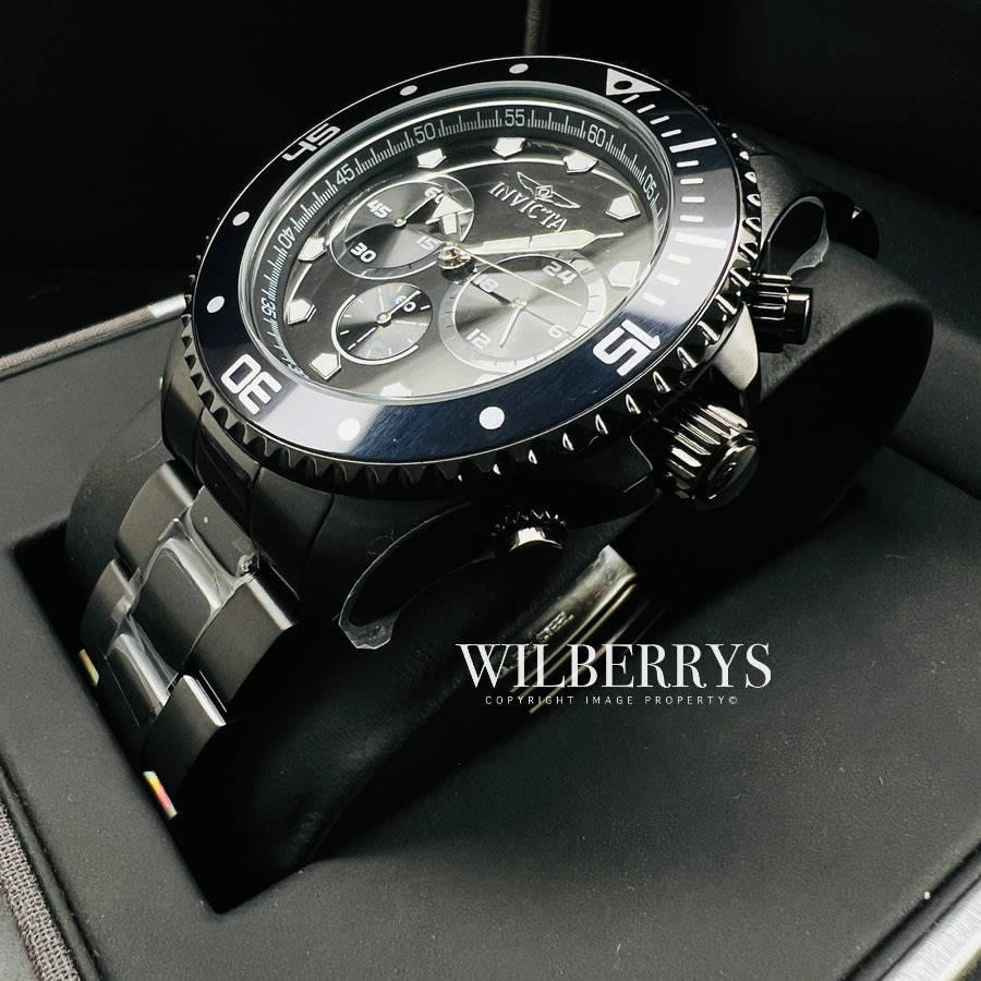Retail: R6,999.00 INVICTA Men's CHUNKY CHRONO BLACK ED. THICK Pro Diver 100M Watch BRAND NEW IN BOX