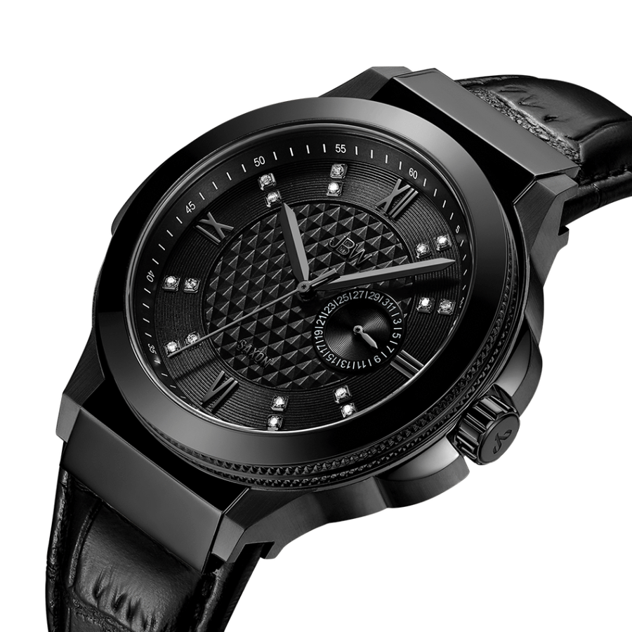 **real diamonds**  R11,999.00 JBW Men's 16x GENUINE DIAMOND /48mm BLACK EDITION Watch BRAND NEW