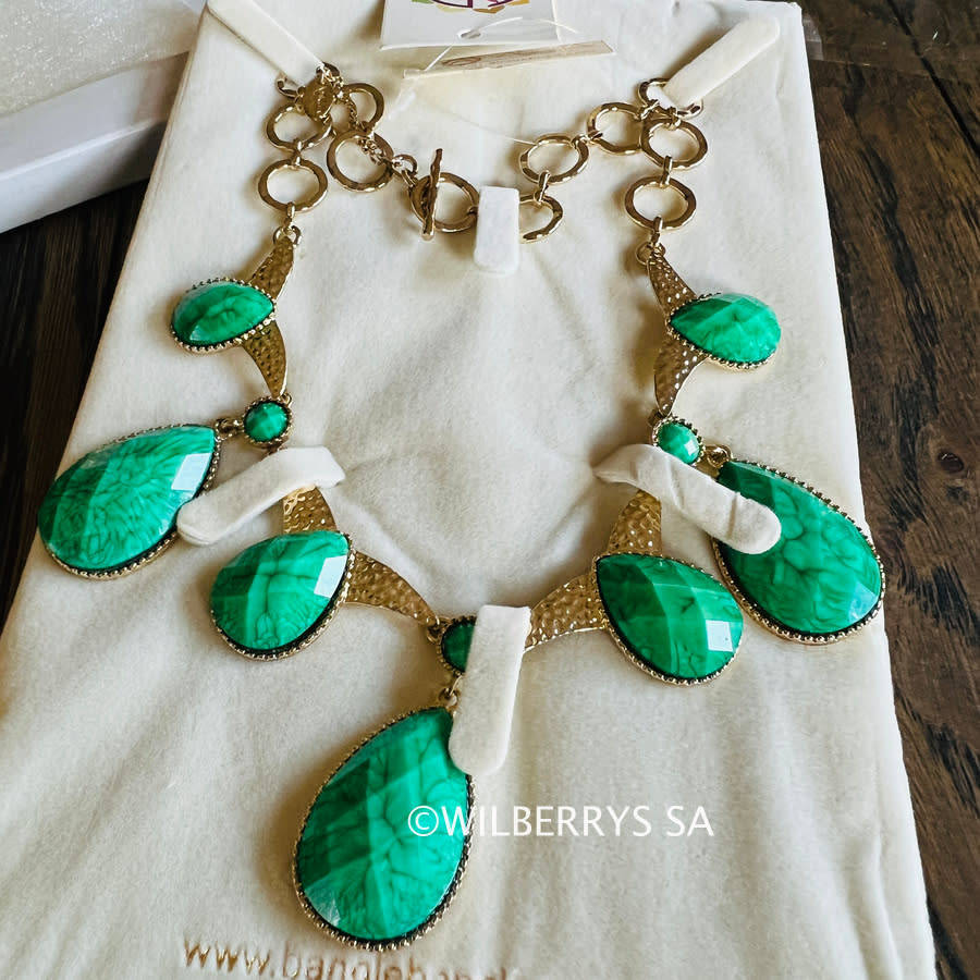 R2,000.00 AMRITA NEW YORK Colette Necklace Turquoise BRAND NEW