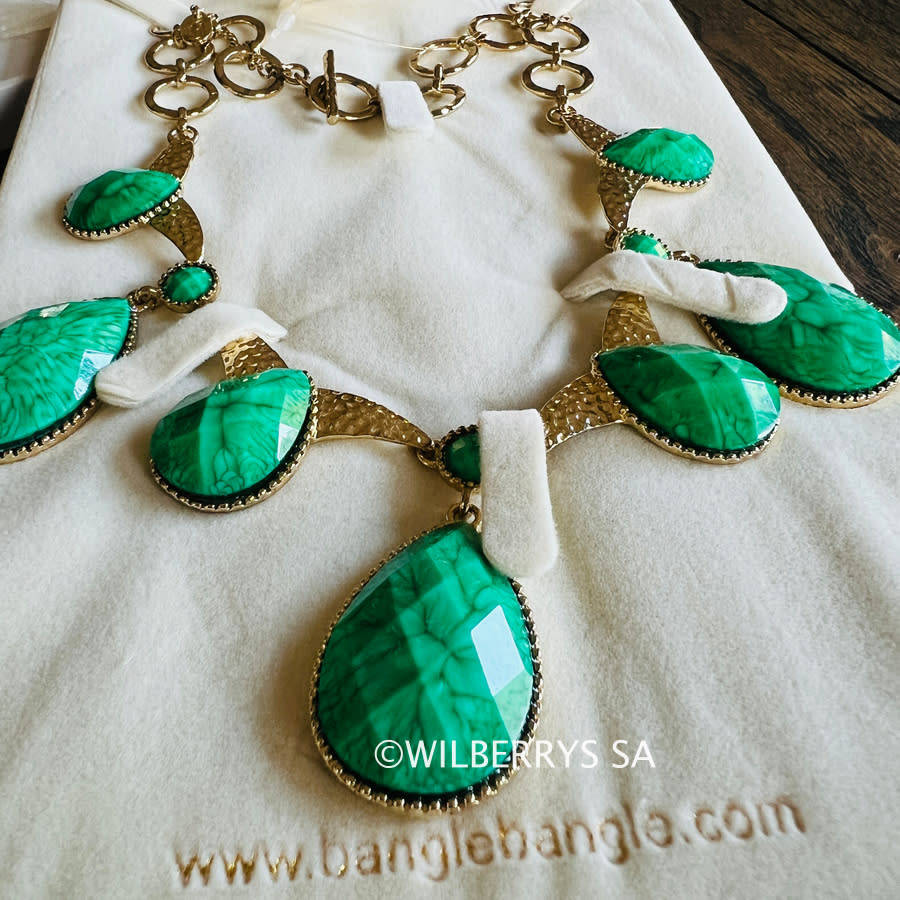 R2,000.00 AMRITA NEW YORK Colette Necklace Turquoise BRAND NEW