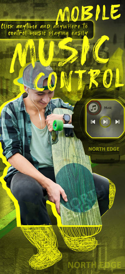 R2,500.00 NORTH EDGE SMART WATCH +charger, Bluetooth Calling, BP, Sports OBSIDIAN BLUE