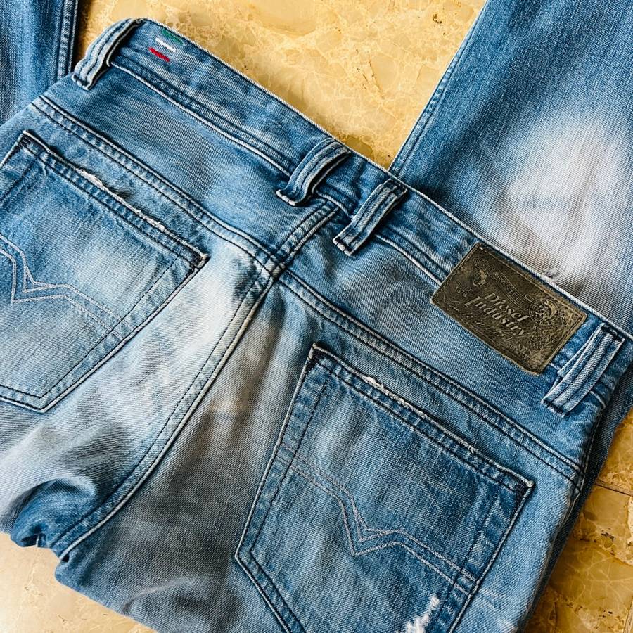 RRP 6k! DIESEL `Safado` ITALY Jeans Regular Slim Straight sz 29 waist 100% GENUINE NEW without tags