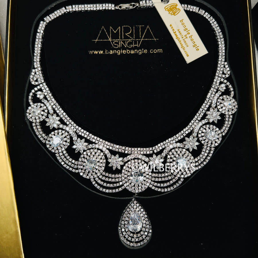 AMRITA NEW YORK Beatrix Cubic Zirconia Royal