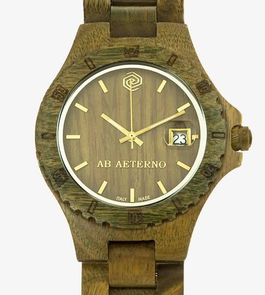AB AETERNO ITALY Mens Premium Luxury Swiss movement Green Sandalwood watch