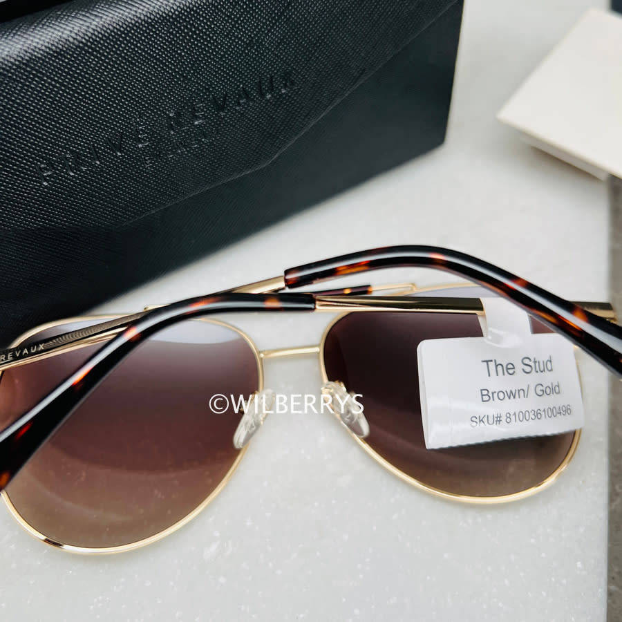 Prive Revaux Men's Aviator Sunglasses - Champagne Bridge, Gold