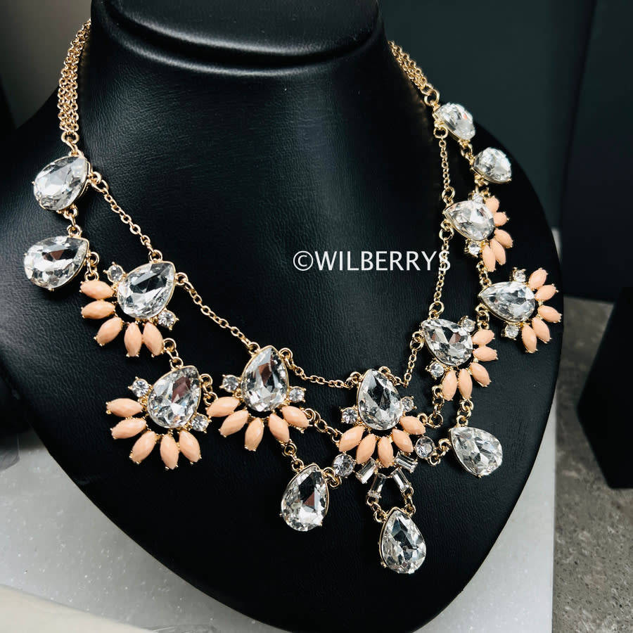 AMRITA NEW YORK Women`s Empress Austrian Crystal and Zirconia Evening Necklace
