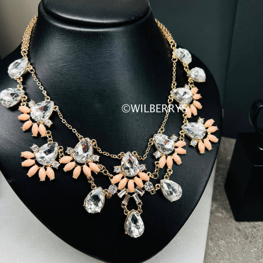AMRITA NEW YORK Women`s Empress Austrian Crystal and Zirconia Evening Necklace
