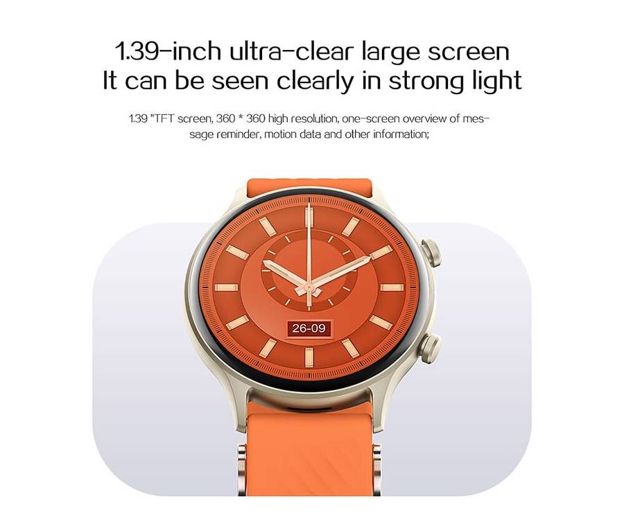 NORTH EDGE Companion all-in-one Smart Watch Silver / Orange