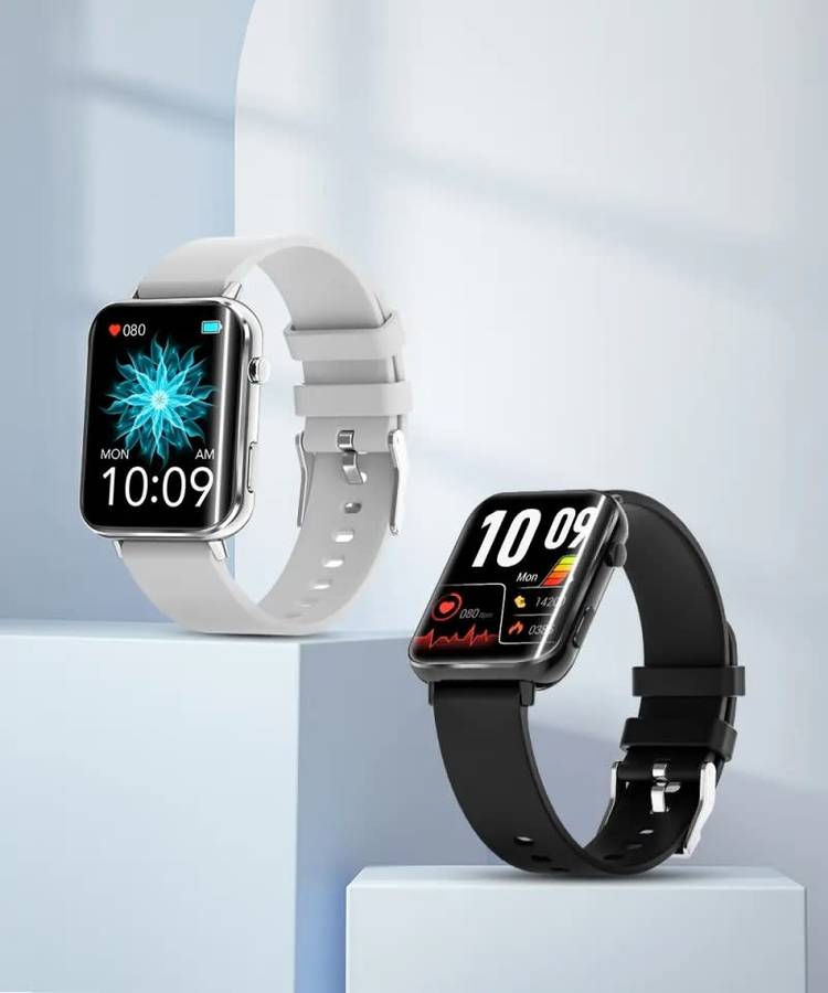 NORTH EDGE Cuva II all-in-one Smart Watch Silver Chassis | Grey Silicone Strap