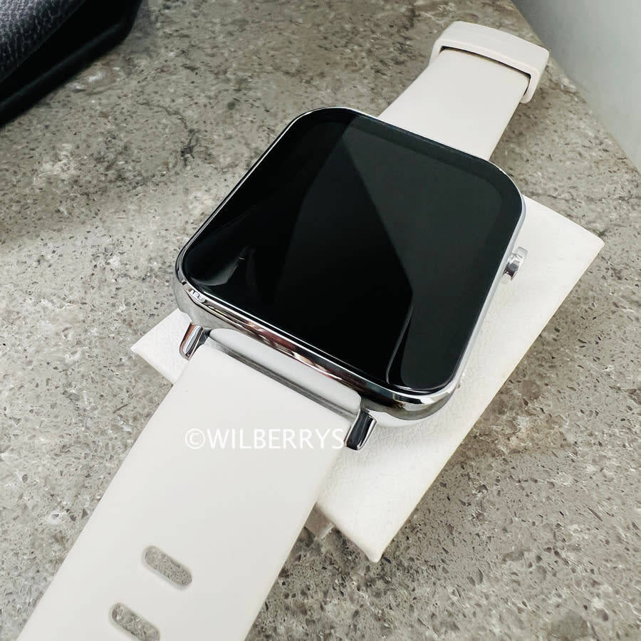 NORTH EDGE Cuva II all-in-one Smart Watch Silver Chassis | Grey Silicone Strap