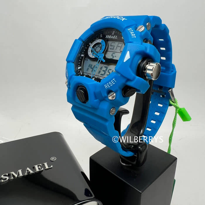 SMAEL Men SHOCK PROOF GASSER S-SHOCK Sub Zero Blue Watch  **BRAND NEW**