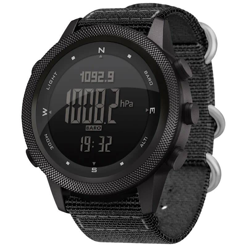 North Edge Apache 46mm Tactical Altimeter, Barometer, Compass Outdoor Watch with Nylon Strap