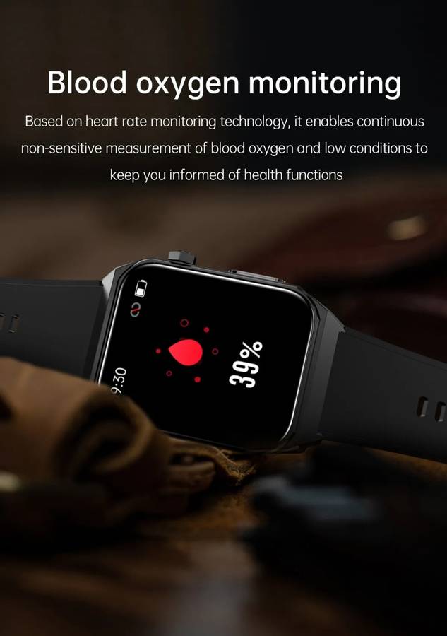 NORTH EDGE Fully featured smart watch steel bracelet black ionic ECG Glucose Smart Watch