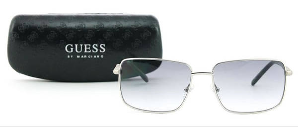 1 day only  **100% GENUINE **GUESS** Men's Aviator Blue Gradient Sunglasses w. gold case, papers