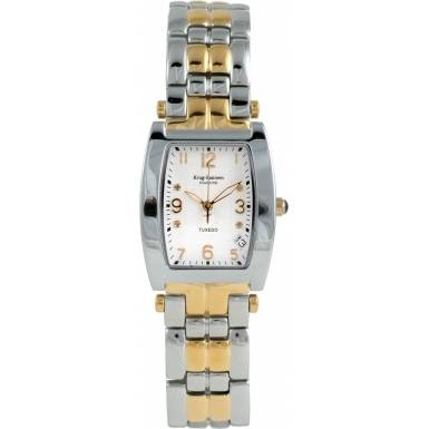KRUG BAUMEN Men's Tonneux 4 Diamond Mother of Peal Dial Watch w. box, papers, 5yr warranty