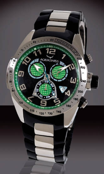 R14,000.00 >> AQUASWISS Dark Knight TRAX Chronograph Swiss Watch