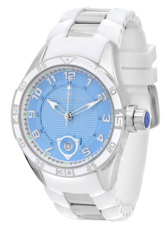 AQUASWISS Ladies Beyonce Baby Blue Snow Trax Swiss Watch NEW WITH LUXURY GIFT BOX